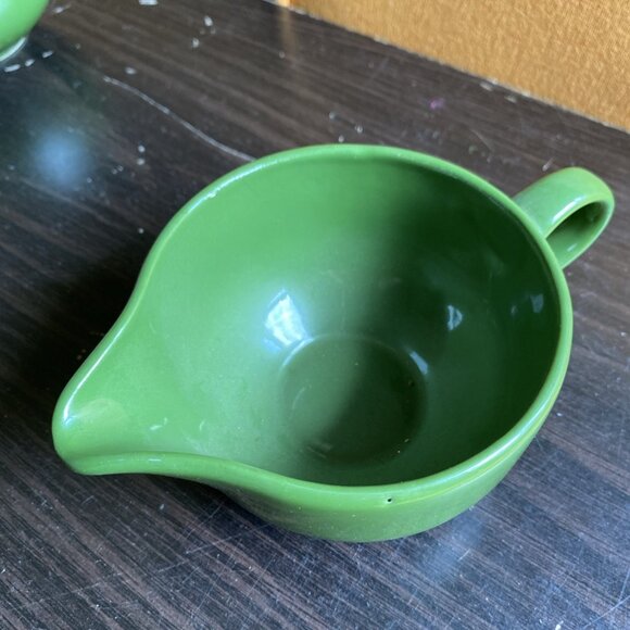 Oxford China Annie Laurie Cream  Sugar Set MCM Cottage Green 4" - Picture 2 of 11